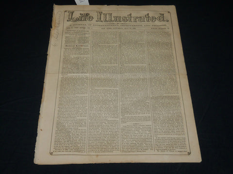 1856 MAY 24 LIFE ILLUSTRATED NEWSPAPER - WATERMAN'S FOOT-STOOL - NP 4856