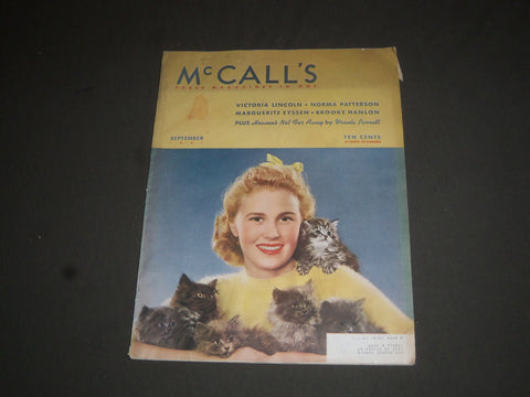 1941 SEPTEMBER MCCALL'S MAGAZINE - NICE COVER, STORIES & COCA-COLA AD - SP 6800