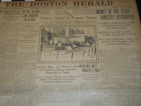 1906 DECEMBER 1 THE BOSTON HERALD - MONEY OF BAY STATE DISTRIBUTED - BH 120