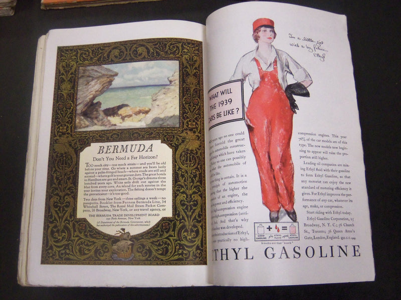 1929 THE ATLANTIC MONTHLY MAGAZINE LOT 9 ISSUES - STORIES & ARTICLES - WR 341F