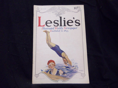 1914 JULY 16 LESLIE'S WEEKLY MAGAZINE - GREAT PHOTOS & ADS - ST 1284