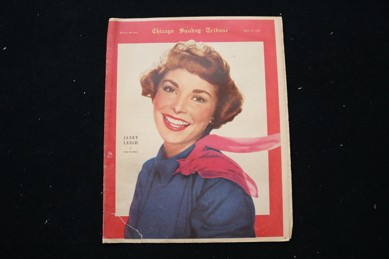 1953 APRIL 19 CHICAGO TRIBUNE MAGAZINE - JANET LEIGH COVER - E 25421
