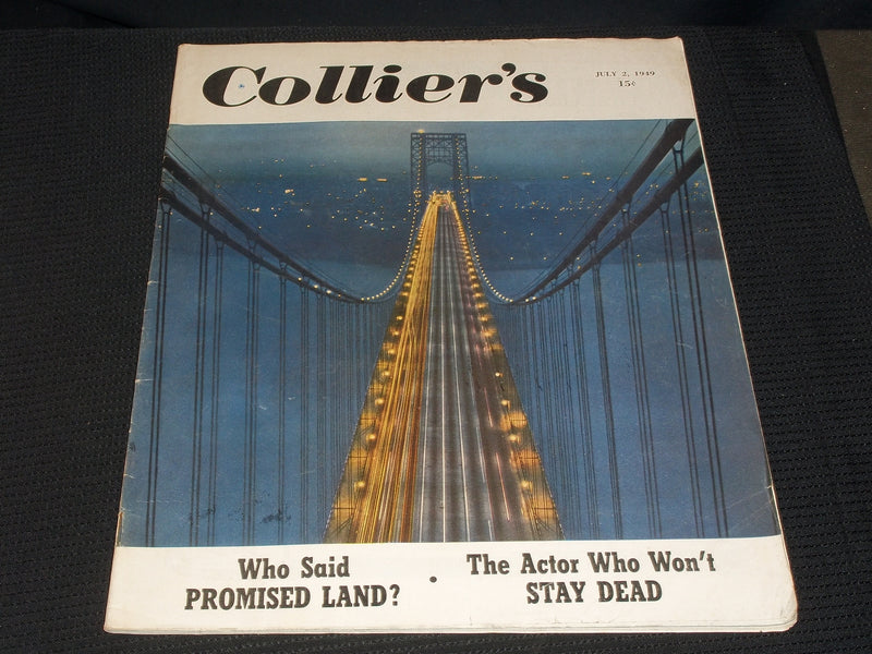 1949 JULY 2 COLLIER'S MAGAZINE NICE FRONT COVER & ADS - E 4342