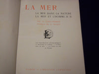 1913 LA MER BY G. CLERC-RAMPAL FRENCH VOLUME - NICE PHOTOS - 300 PAGES - KD 1774