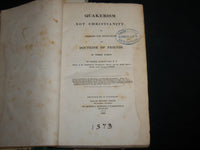 1833 QUAKERISM NOT CHRISTIANITY SAMUEL COX HARDCOVER BOOK - KD 6614