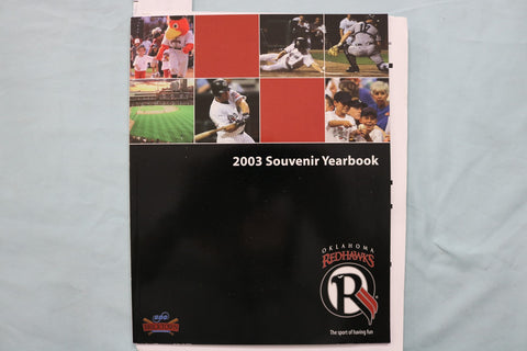 2003 OKLAHOMA REDHAWKS BASEBALL YEARBOOK - MARK TEIXEIRA - K 3410