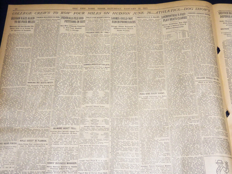 1915 JANUARY 16 NEW YORK TIMES - EARTHQUAKE TOLL NOW OVER 25,000 - NT 7824