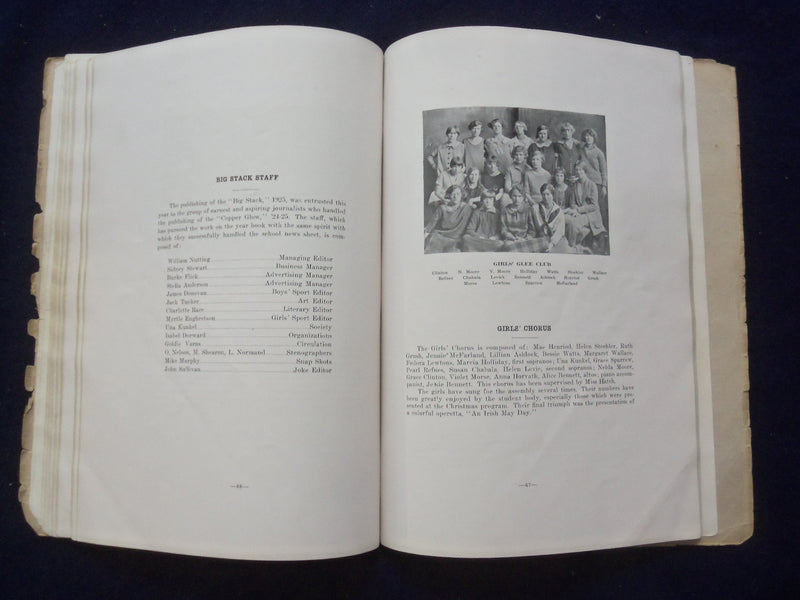 1925 THE BIG STACK ANACONDA HIGH SCHOOL YEARBOOK - ANACONDIA, MONTANA - YB 3131