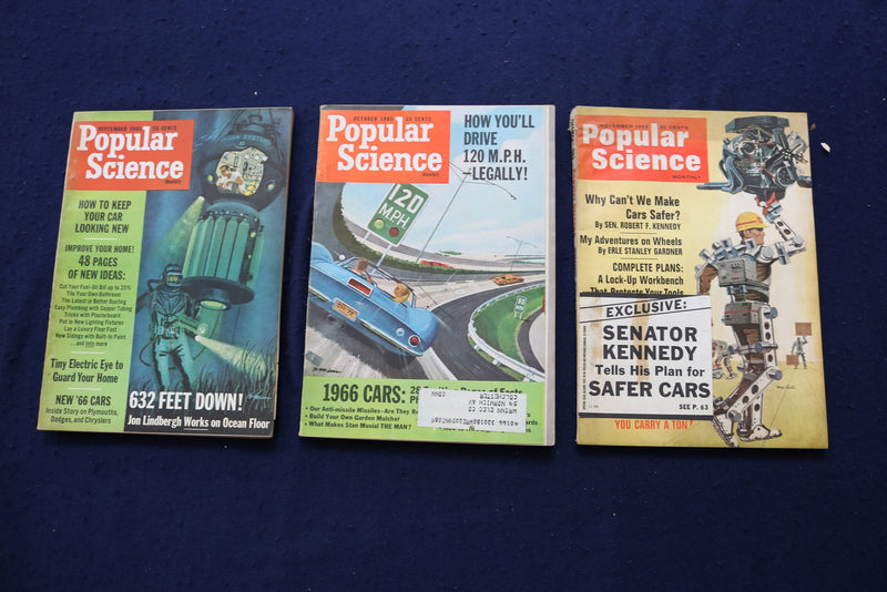 1957-1968 POPULAR SCIENCE MAGAZINE - LOT OF 13 - O 3350