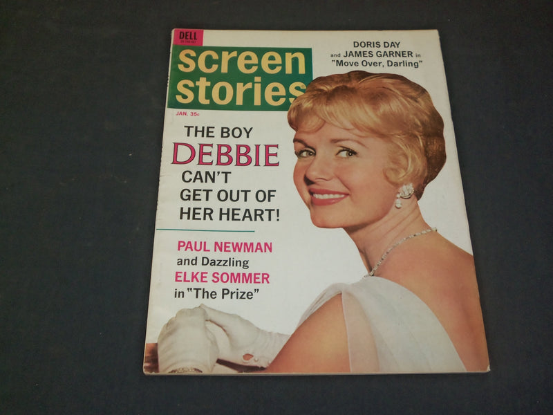 1964 JANUARY SCREEN STORIES MAGAZINE - DEBBIE REYNOLDS - SP 8182