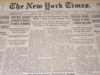 1943 WORLD SERIES YANKEES DEFEAT CARDINALS NEW YORK TIMES LOT OF 6 - NT XXXX