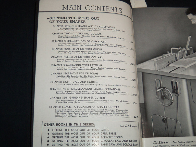 1936 GETTING THE MOST OUT OF YOUR SHARPER MANUAL - BOOK NO. 4535 - J 9161