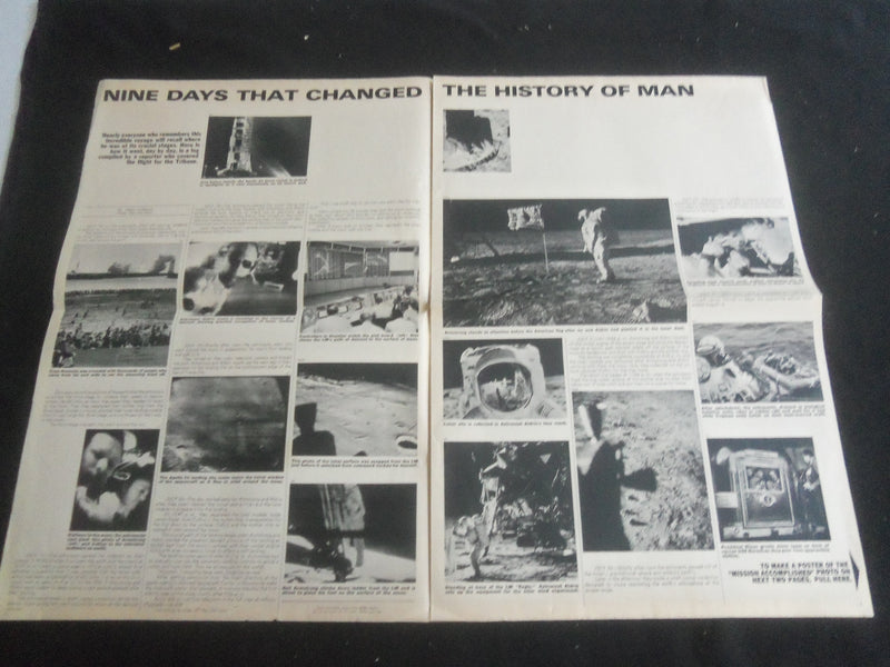 1969 AUGUST 13 CHICAGO TRIBUNE NEWSPAPER SUPPLEMENT - MAN ON THE MOON - NP 5864