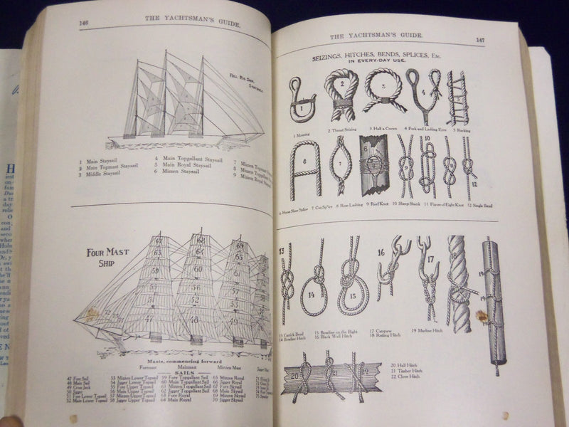 1937 THE YACHTMAN'S ANNUAL GUIDE BOOK - NICE MAPS & ILLUSTRATIONS - KD 3464