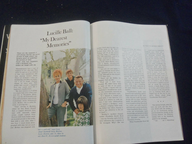 1966 JULY GOOD HOUSEKEEPING MAGAZINE - LUCILLE BALL ARTICLE & PHOTOS - F 514Q
