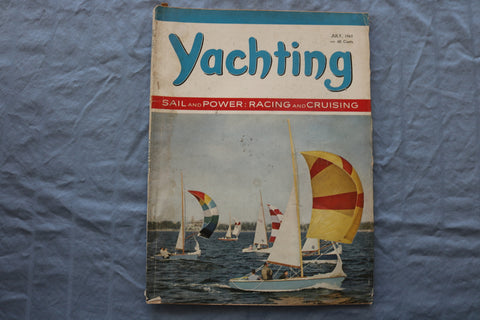1963 JULY YACHTING MAGAZINE - RACING AND CRUISING COVER - E 9456