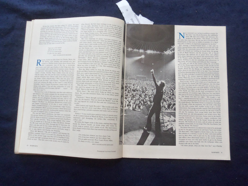 1970 MARCH RAMPARTS MAGAZINE - MICK JAGGER COVER - THE ROLLING STONES - SP 5746O
