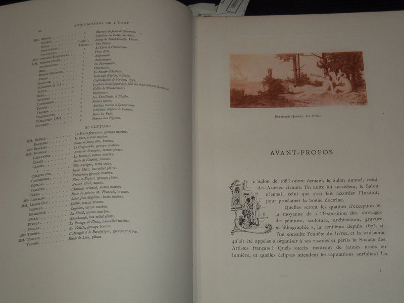 1883 SALON DE PH. BURTY PLANCHES EN PHOTOGRAVURE VOLUME - KD 1380A