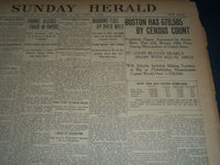 1910 SEPTEMBER 11 THE BOSTON HERALD -BOSTON HAS 670,585 BY CENSUS COUNT - BH 150