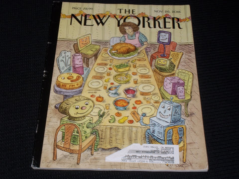 2018 NOVEMBER 26 THE NEW YORKER MAGAZINE NICE ILLUSTRATED COVER - E 3249