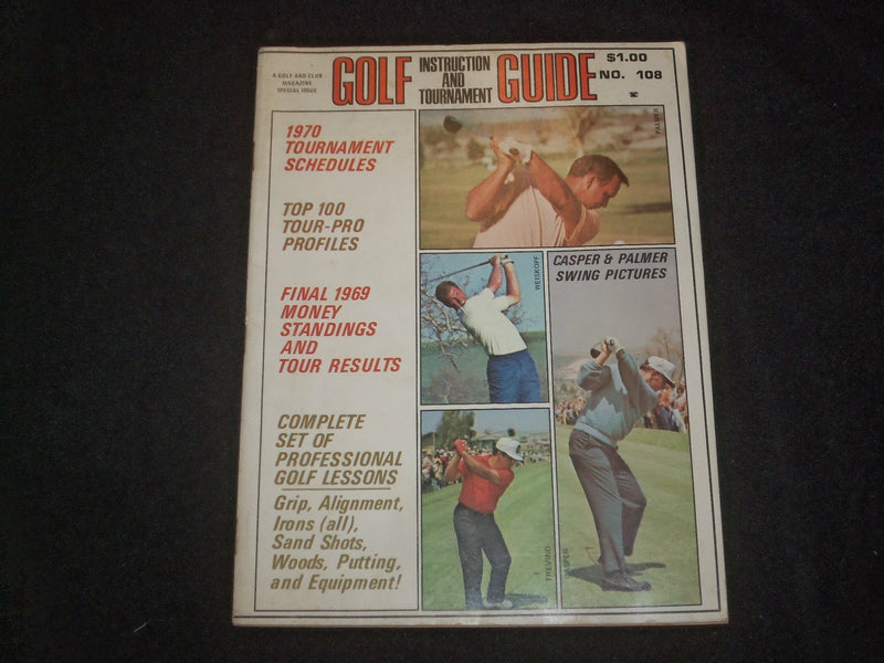 1970 GOLF AND CLUB MAGAZINE - INSTRUCTION AND TOURNAMENT GUIDE - COVER - ST 6348
