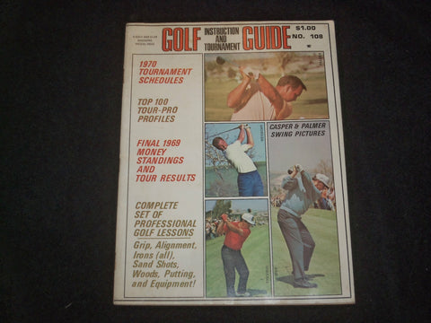 1970 GOLF AND CLUB MAGAZINE - INSTRUCTION AND TOURNAMENT GUIDE - COVER - ST 6348