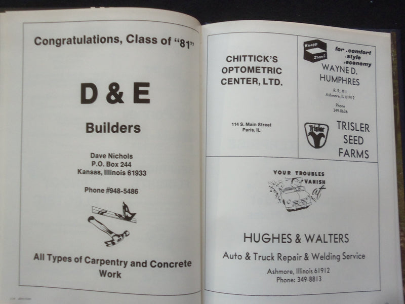 1981 KANILLIO KANSAS HIGH SCHOOL YEARBOOK - KANSAS, ILLINOIS - YB 3356
