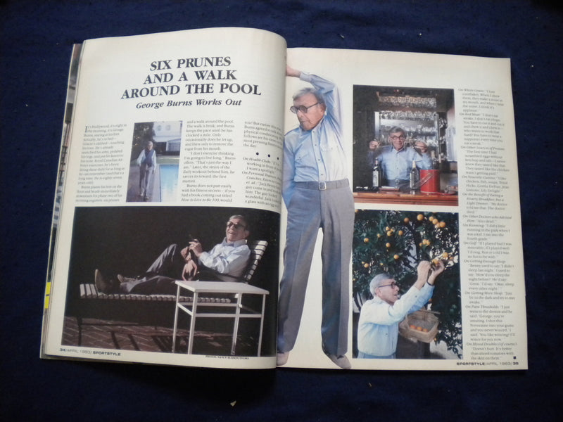 1983 APRIL SPORTSTYLE MAGAZINE- PERMIER- MARGOT KIDDER & JAKE STEINFELD- B 2875H
