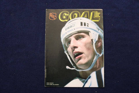 1986 NHL GOAL MAGAZINE - MIKE BOSSY COVER - E 11934