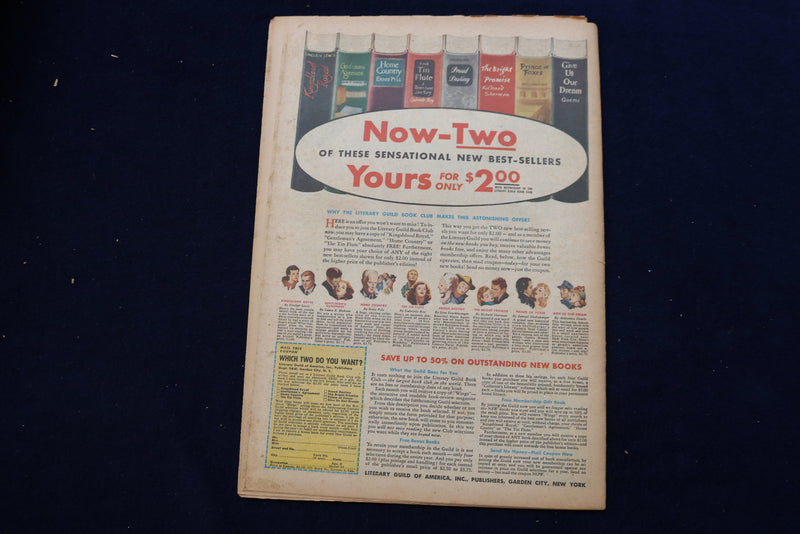 1947 SEP 28 AMERICAN WEEKLY MAGAZINE - HEROINES OF LITERATURE COVER - E 22638