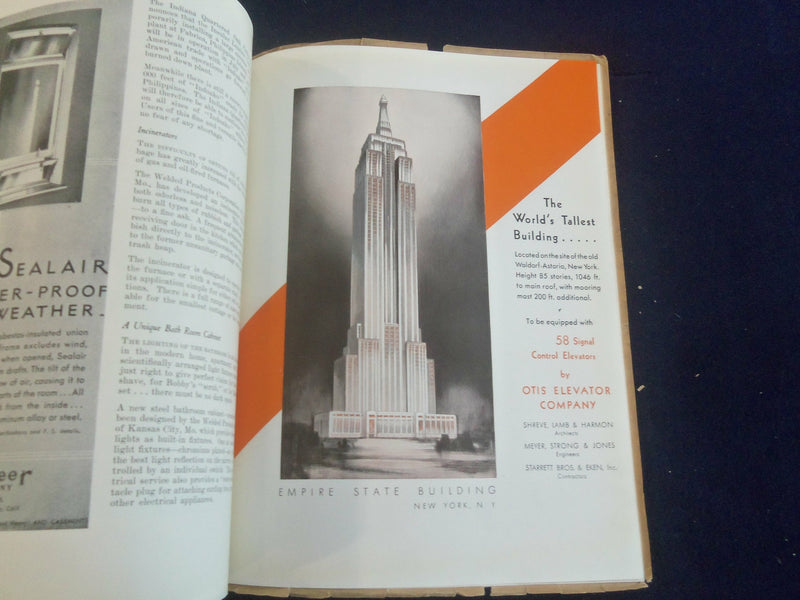 1930 JULY THE ARCHITECT MAGAZINE - NICE COVER, MANY PLATES & PHOTOS - ST 7281
