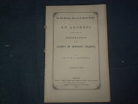 1861 BOWDOIN COLLEGE ALUMNI ASSOCIATE ADDRESS - J 4666