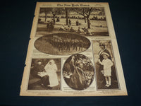 1916 JUNE 4 NEW YORK TIMES ROTO PICTURE SECTION - BELMONT PARK RACES - NT 8965