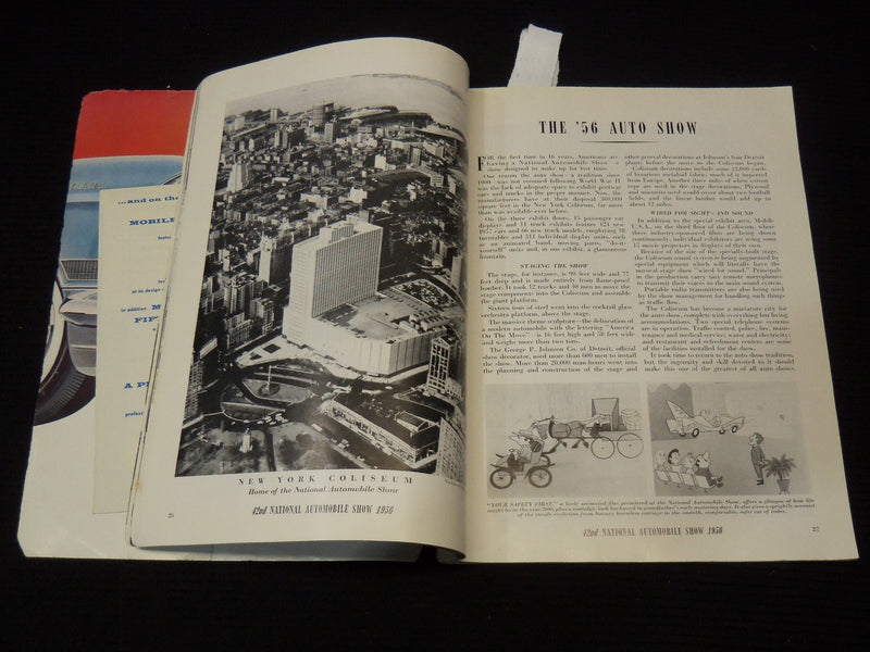 1956 NATIONAL AUTOMOBILE SHOW OFFICIAL PROGRAM - GREAT PHOTOS - K 1295A