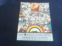 1991 DECEMBER 25 ALOHA BOWL PROGRAM -GEORGIA TECH VS. STANFORD UNIV - ST 5883Y