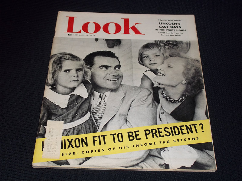 1953 FEBRUARY 24 LOOK MAGAZINE - RICHARD NIXON FRONT COVER - E 20490