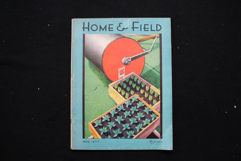 1933 MAY HOME & FIELD MAGAZINE - GARDEN PAINTING BY LEON CARROLL COVER - E 11116
