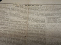 1943 JUNE 16 NEW BEDFORD MASS. TIMES NEWSPAPER - LINCOLN - SLAVERY - NP 4959