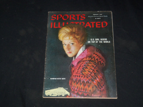 1960 FEBRUARY 1 SPORTS ILLUSTRATED MAGAZINE - OLYMPIAN BETSY SNITE - SP 8957