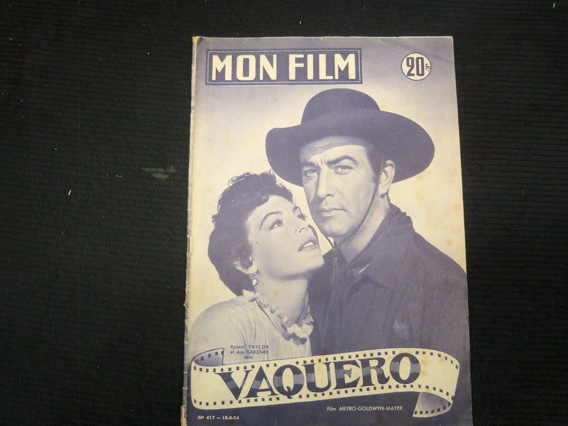 1954 AUGUST 18 MON FILM FRENCH MAGAZINE - TAYLOR & AVA GARDNER COVER - E 26105