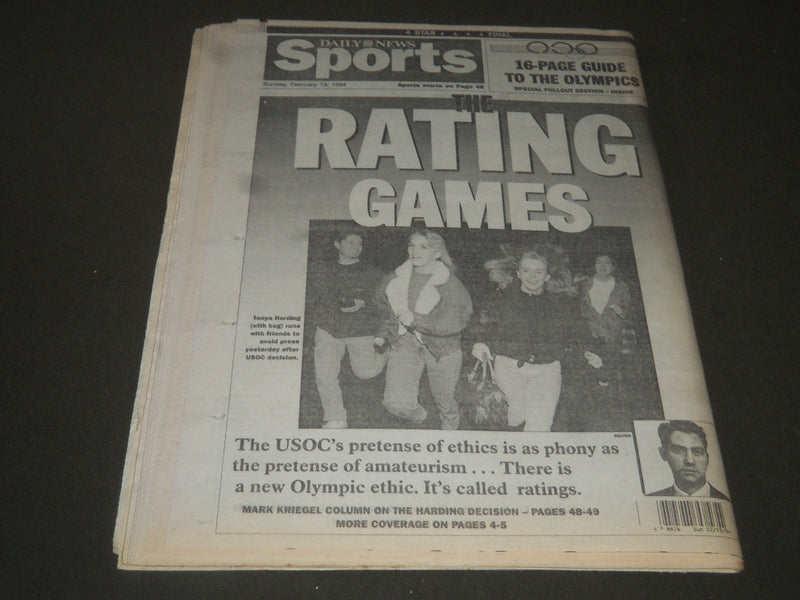 1994 FEBRUARY 13 NEW YORK DAILY NEWS - SHE'LL SKATE TONYA CUTS DEAL - NP 2609