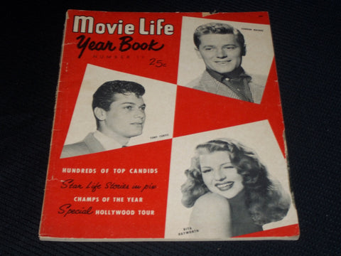 1951 #13 MOVIE LIFE YEARBOOK MAGAZINE - RITA HAYWORTH FRONT COVER - E 1334