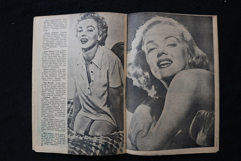 1953 AUGUST YENI INCI MAGAZINE - MARILYN MONROE & JOAN CRAWFORD COVER - E 26117
