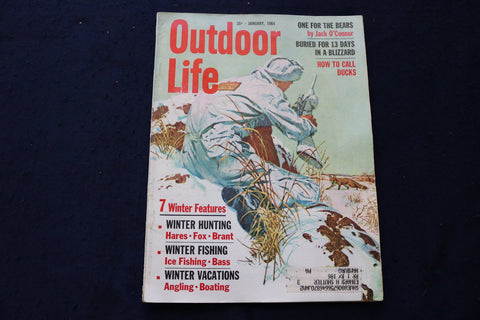 1964 JANUARY OUTDOOR LIFE MAGAZINE - FISHING, HUNTING, CAMPING - E 9076
