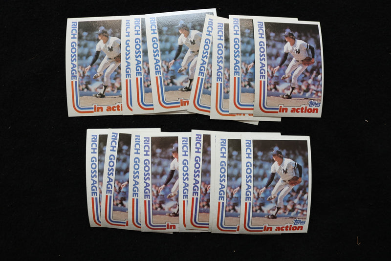 RICH GOSSAGE IN ACTION 1982 TOPPS BASEBALL CARDS - #771- NM-MT -LOT OF 18 - #127