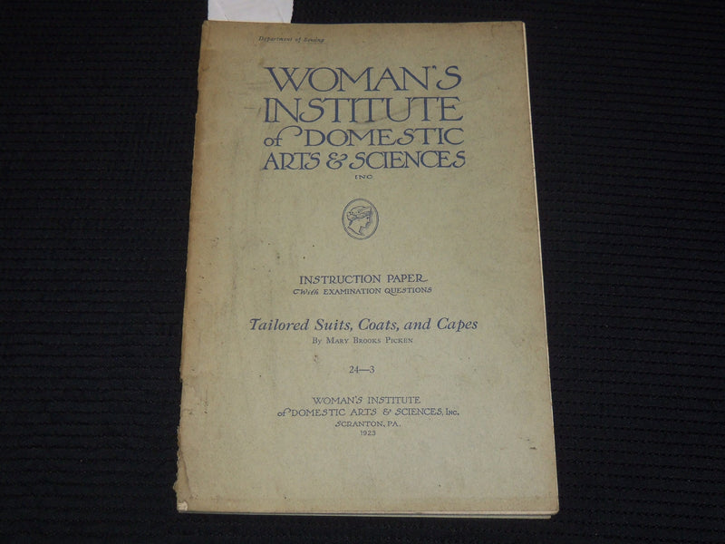 1923 WOMAN'S INSTITUTE OF DOMESTIC ARTS & SCIENCES - TAILORED SUITS - K 2125