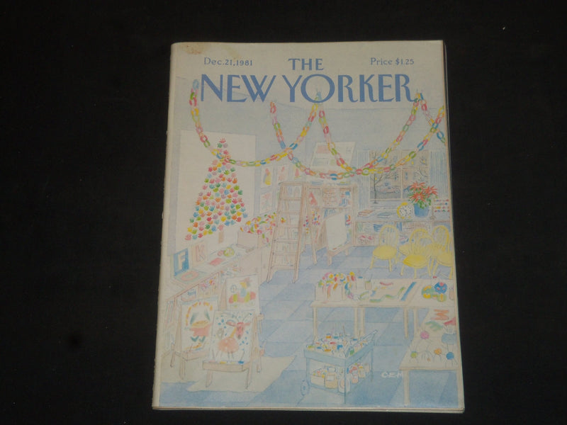 1981 DECEMBER 21 THE NEW YORKER MAGAZINE - ILLUSTRATED COVER - NY 2192