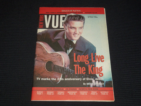 2001 AUGUST 12-18 NEW YORK VUE TV GUIDE MAGAZINE - ELVIS PRESLEY COVER - E 15440