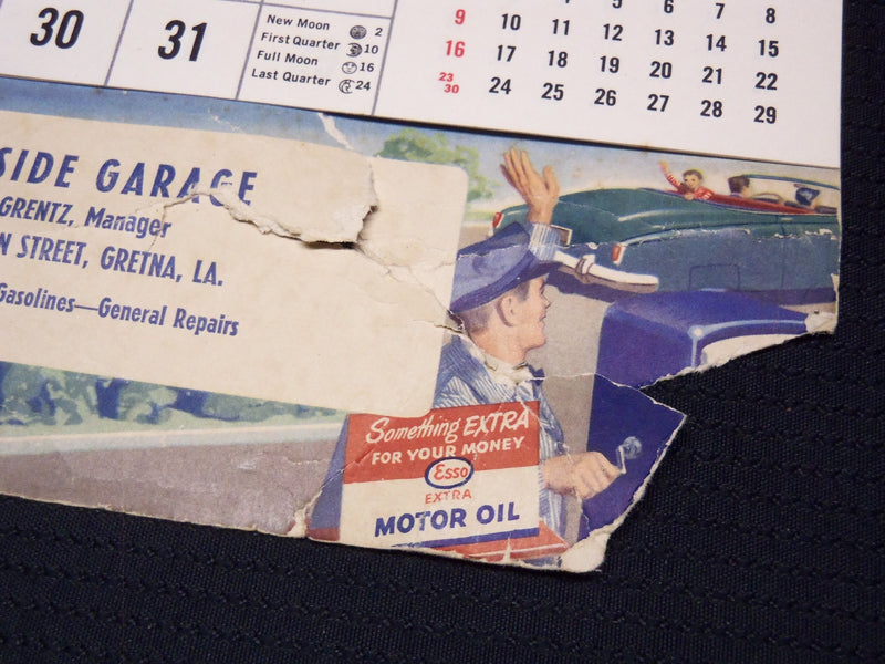 1951 WESTSIDE GARAGE CALENDAR - GRETNA, LOS ANGELES - J 7270