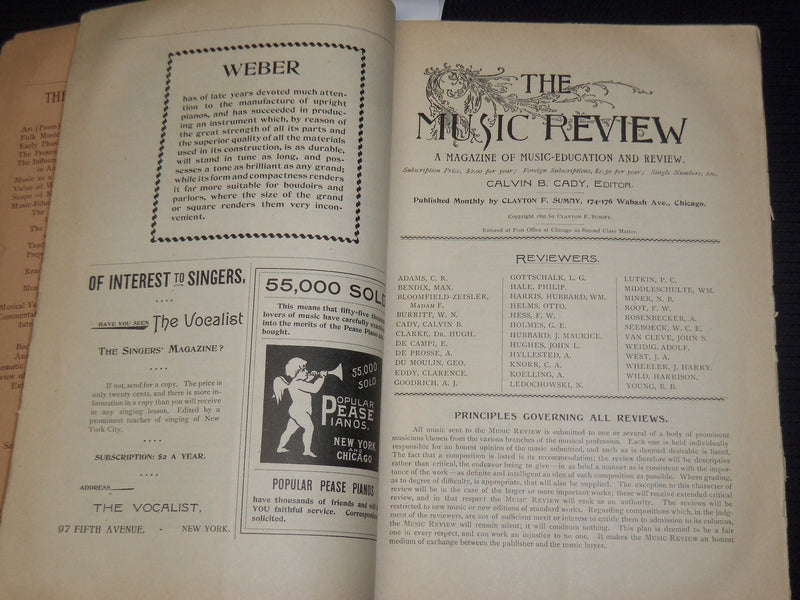 1893 SEPTEMBER THE MUSIC REVIEW MAGAZINE - 2ND MUSICAL CONGRESS NUMBER - K 534